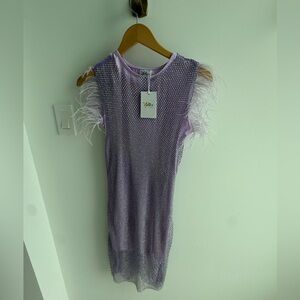 Lola + The Boys Purple Sparkle Dress